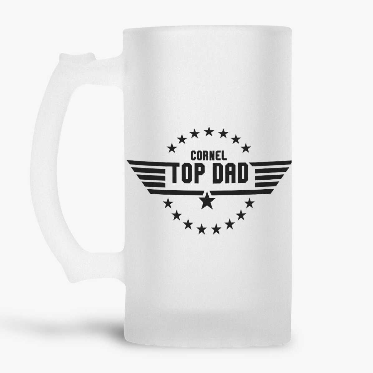 Gepersonaliseerde bierpul met tekst - Top Dad