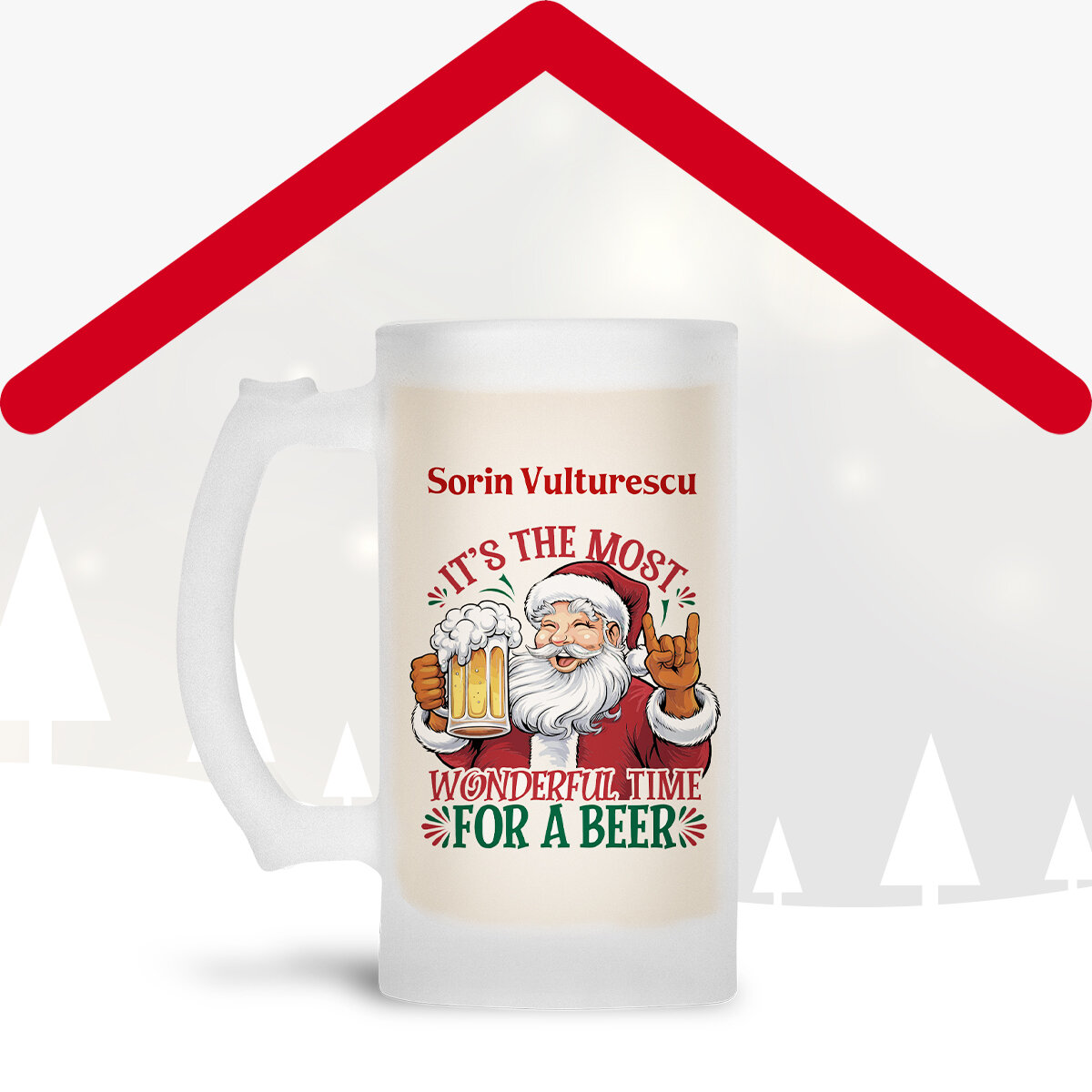 Gepersonaliseerde kerstbierpullen