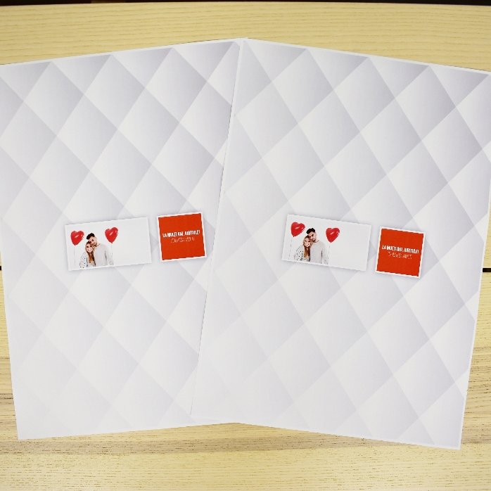 Gepersonaliseerd cadeaupapier met een foto en tekst