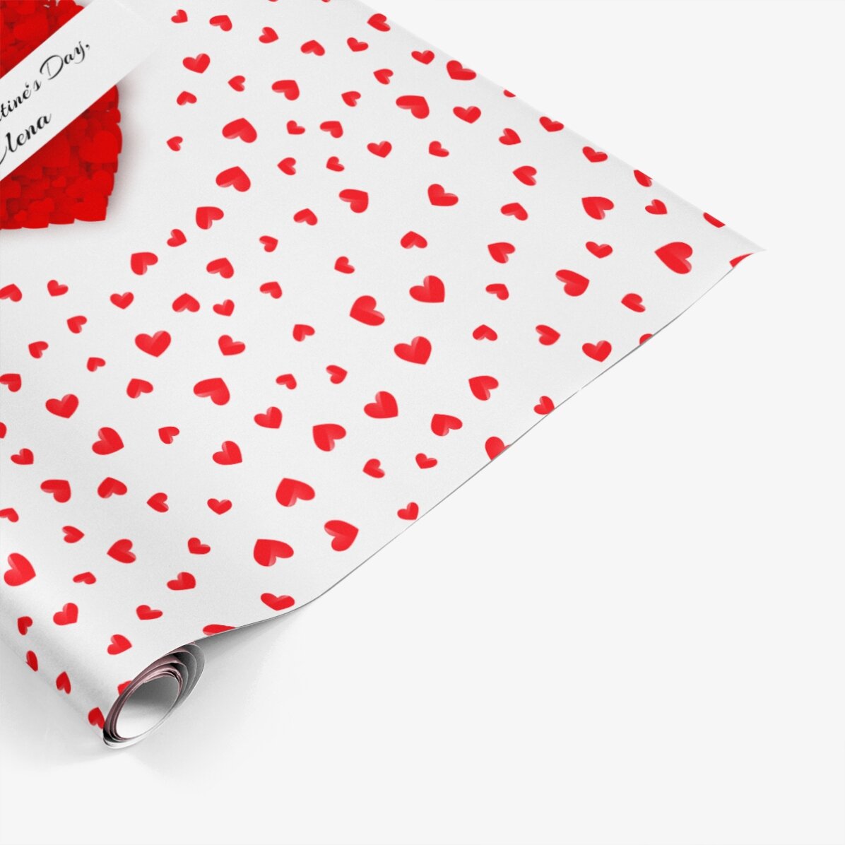 Gepersonaliseerd cadeaupapier - Love is in the air