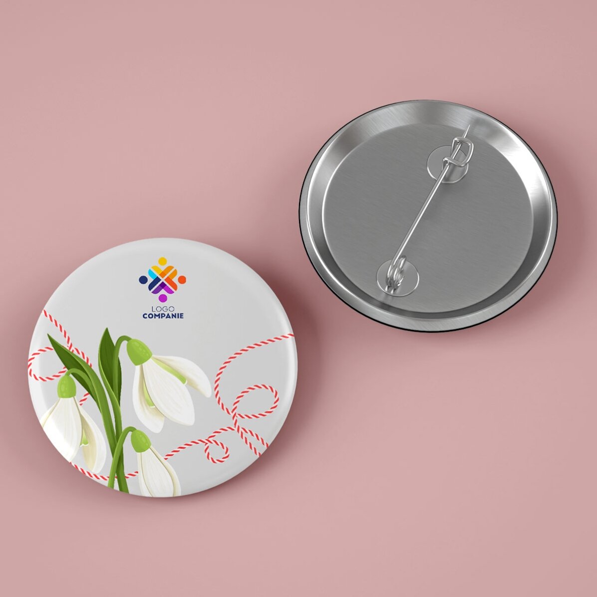 Customised badge with logo - Spring