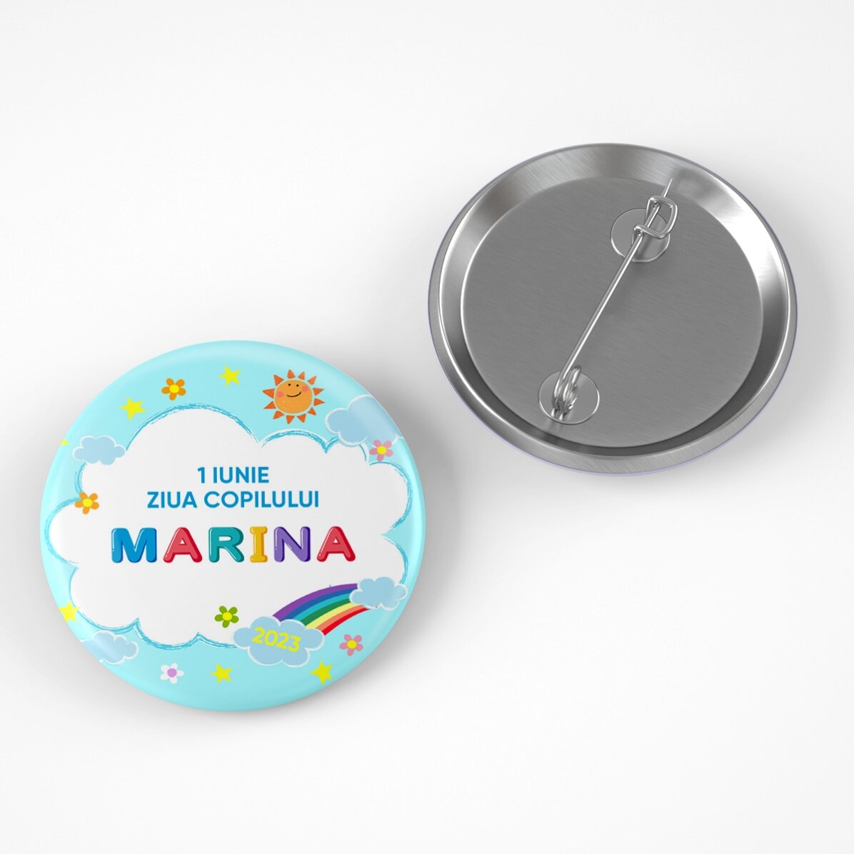 Personalised badge with message for Children