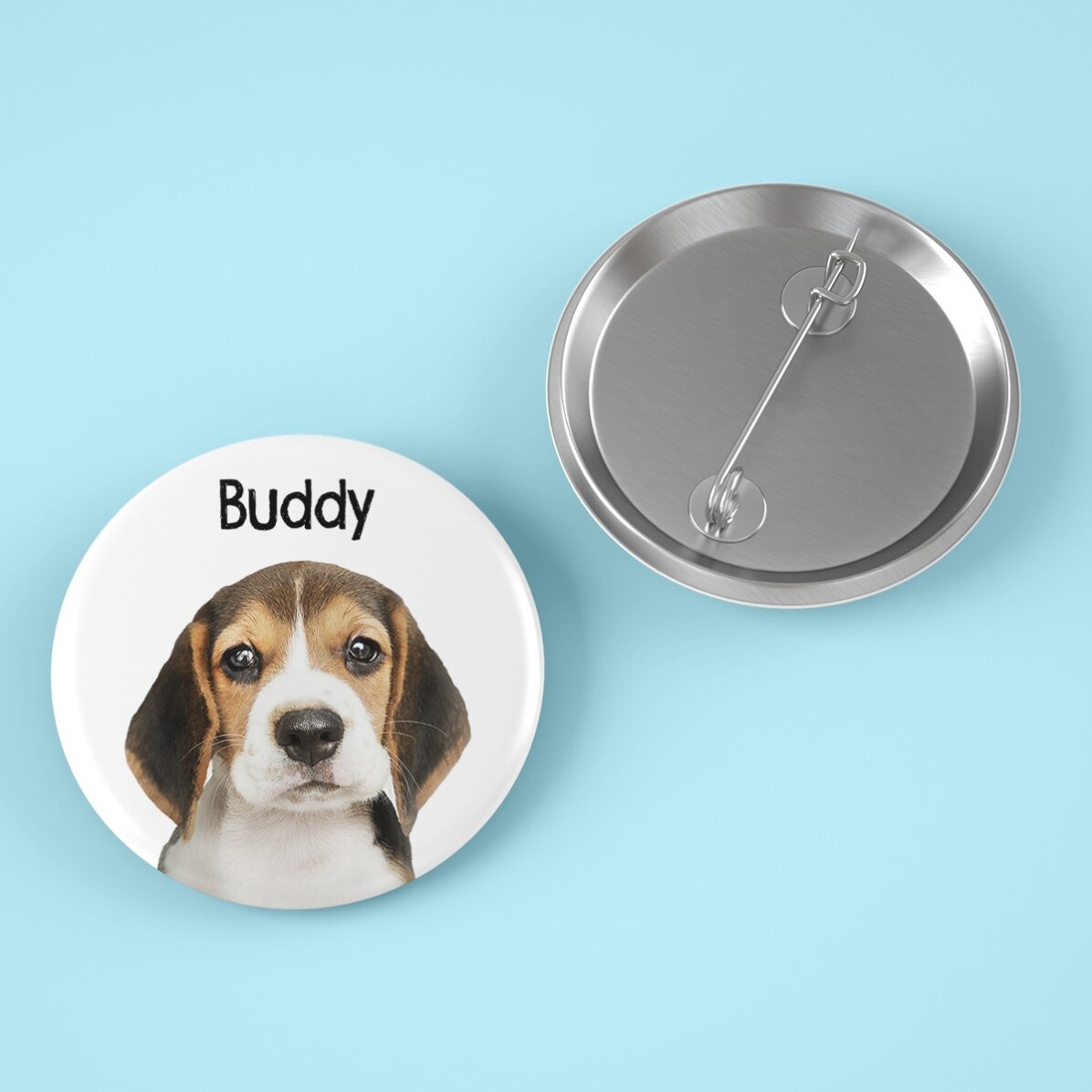 Personalised badge with photo and message - Your pet