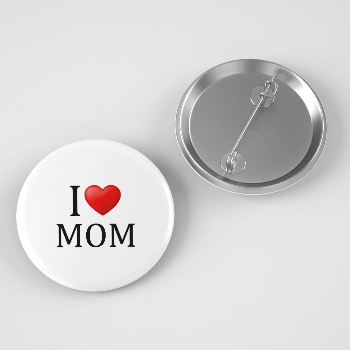 Gepersonaliseerd insigne met tekst - I heart