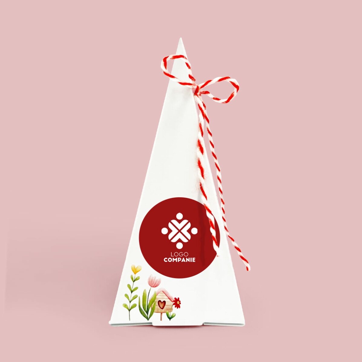 Personalised flower planting kit with logo