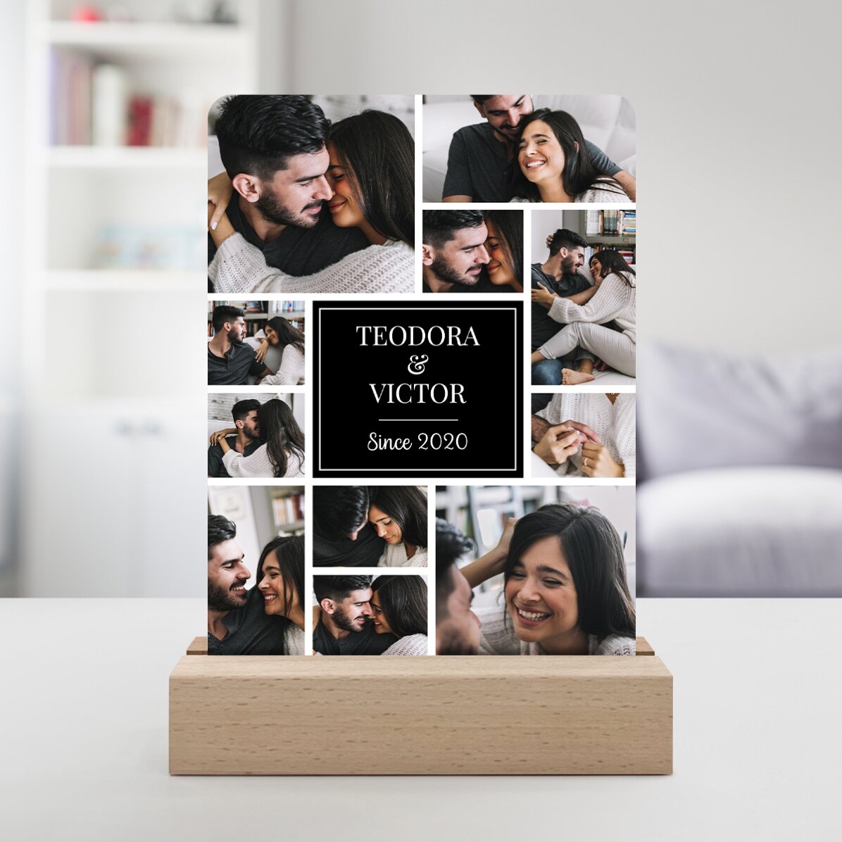 Gepersonaliseerde LED-nachtlamp met 11 foto