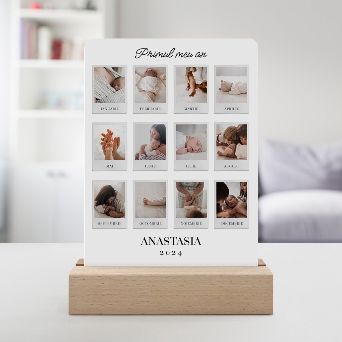 Gepersonaliseerde LED-nachtlampje met 12 foto