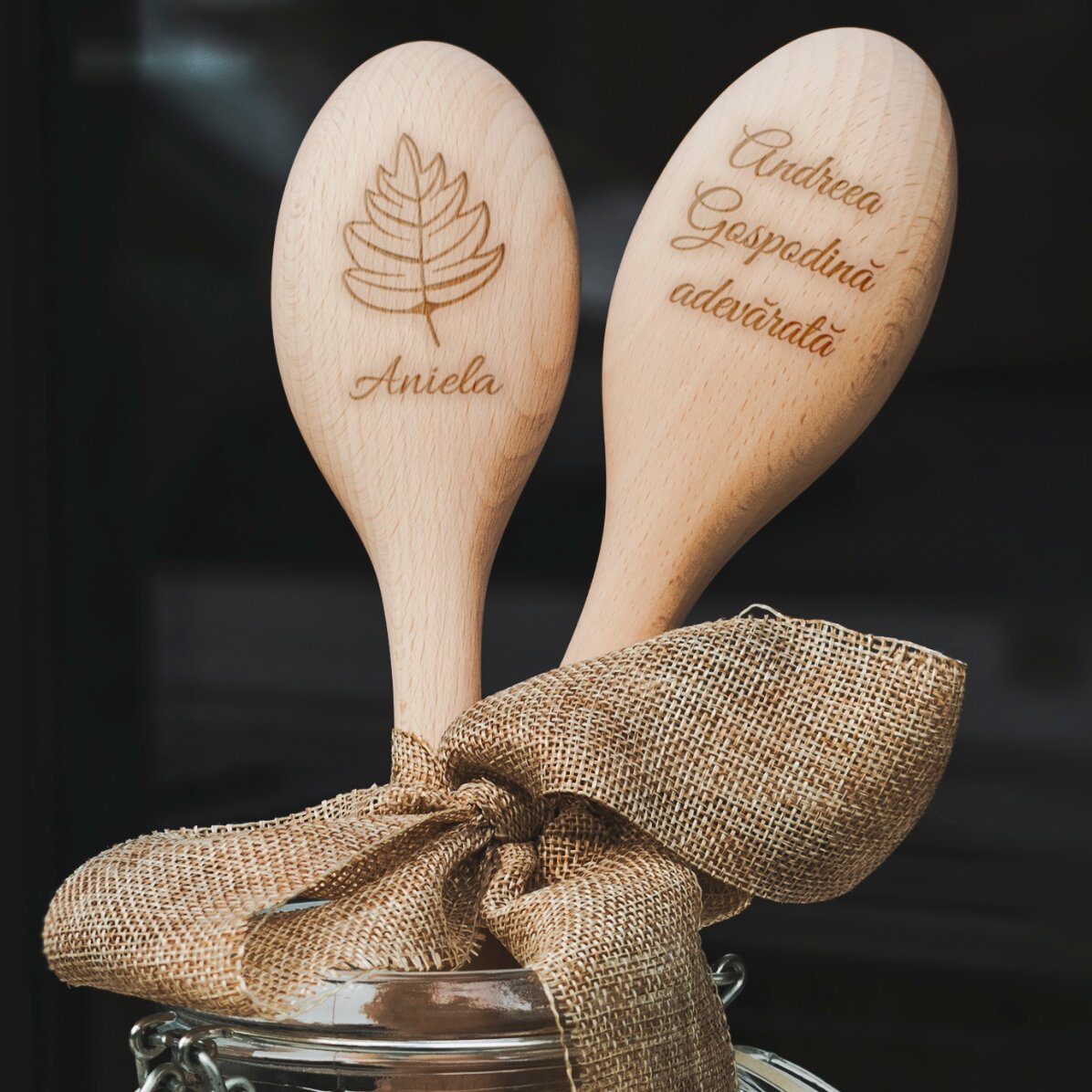 Gepersonaliseerde houten lepel - Herfstsmaken
