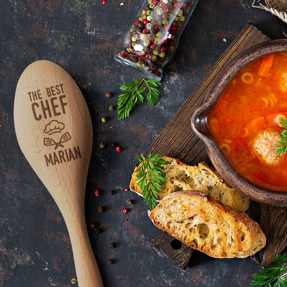 Personalised wooden spoon - Best chef