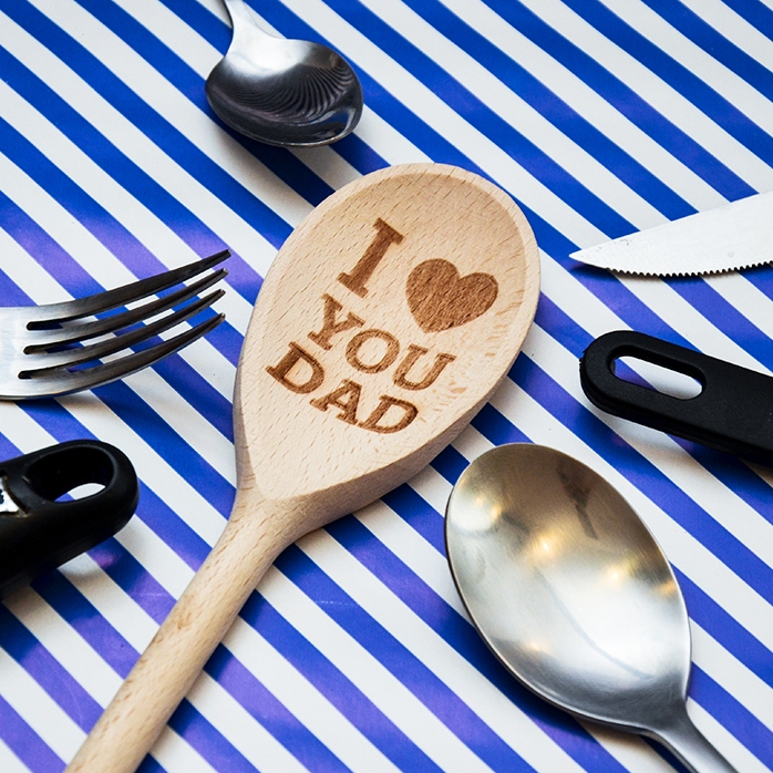 Gepersonaliseerde houten lepel - I love you