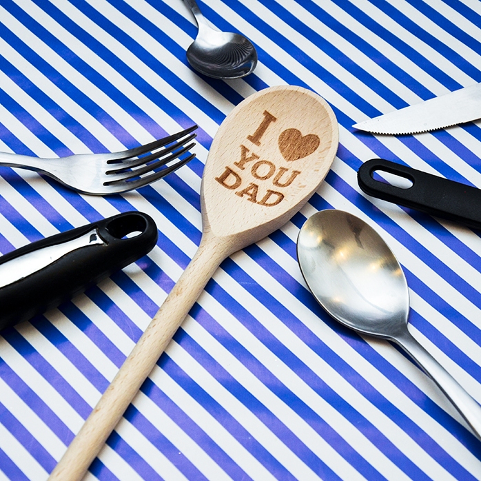 Gepersonaliseerde houten lepel - I love you