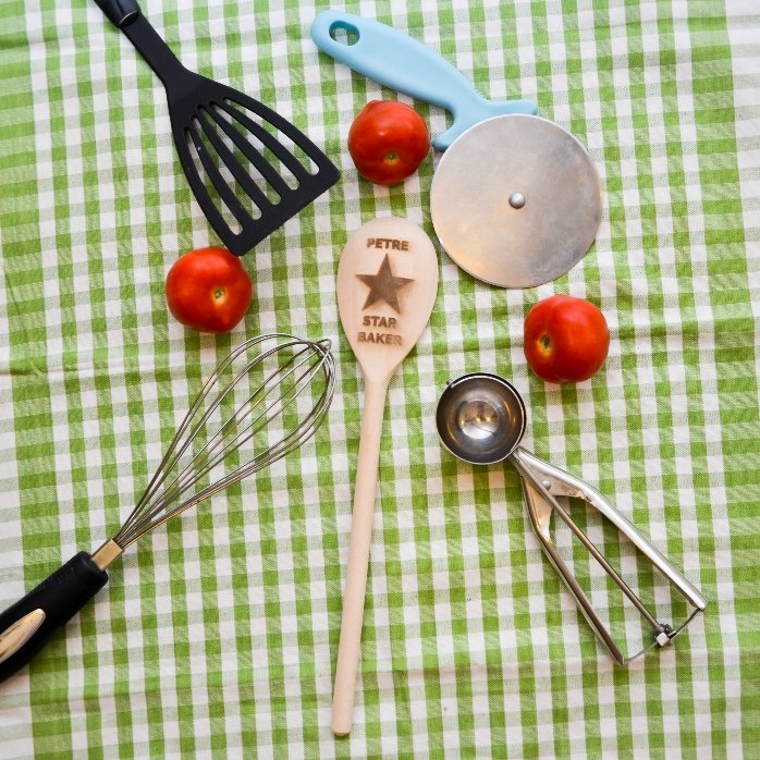 Gepersonaliseerde houten lepel - De ster van de keuken