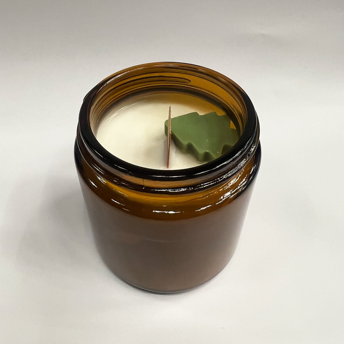 Small scented candle personalised with a photo and text
