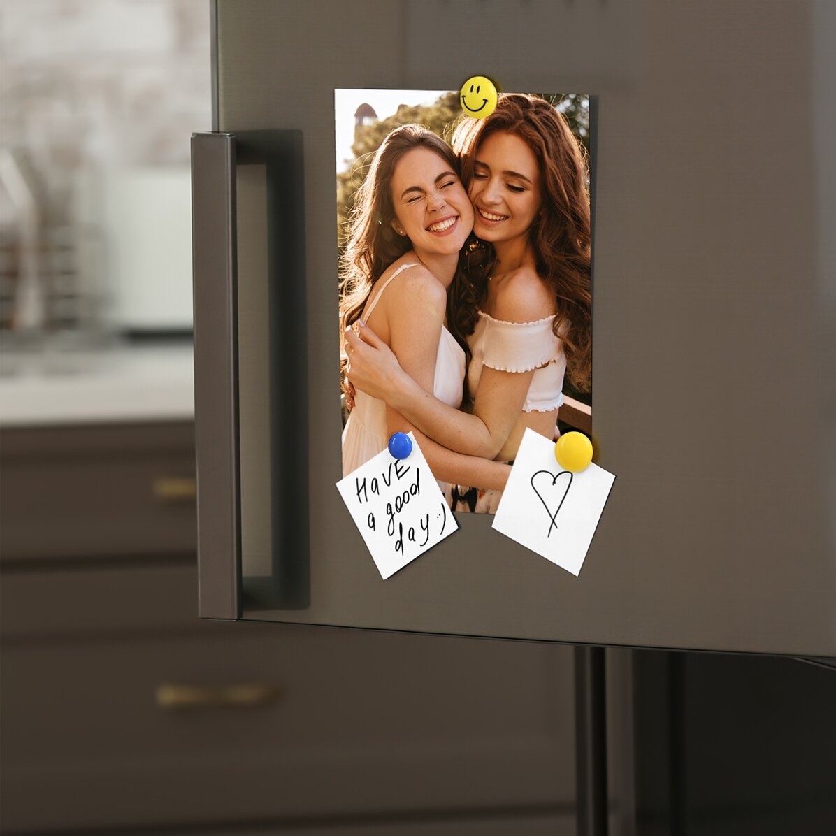 Magnet van 10 x 15 cm, gepersonaliseerd met een foto