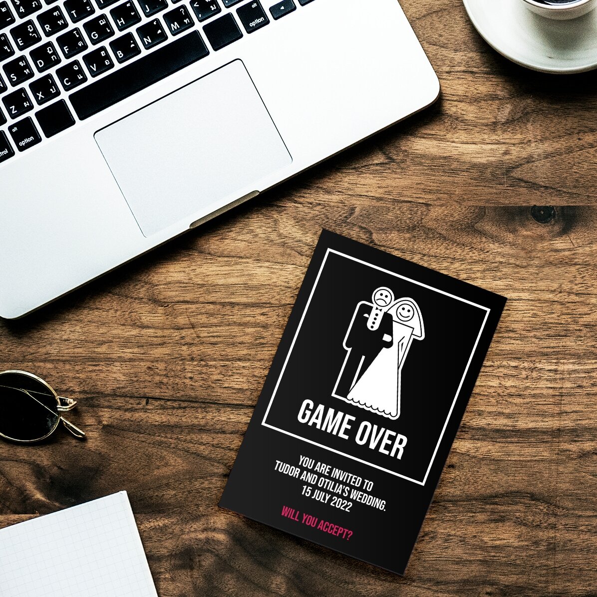 Gepersonaliseerde magneet van 10 x 15 cm - Game over
