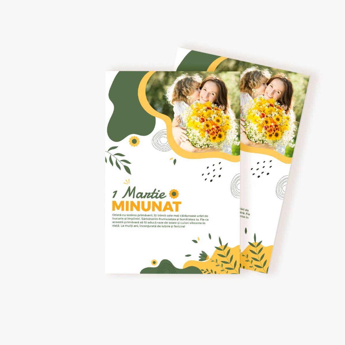Gepersonaliseerde magneet van 10 x 15 met foto en tekst - Hello spring