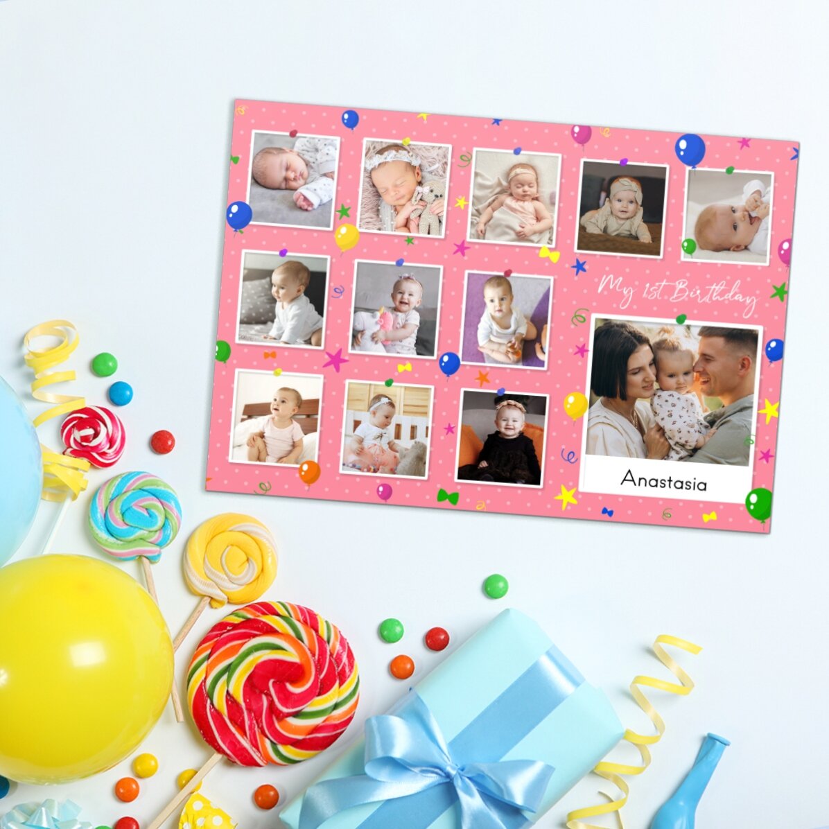 Gepersonaliseerde magneet van 18 x 13 cm met foto