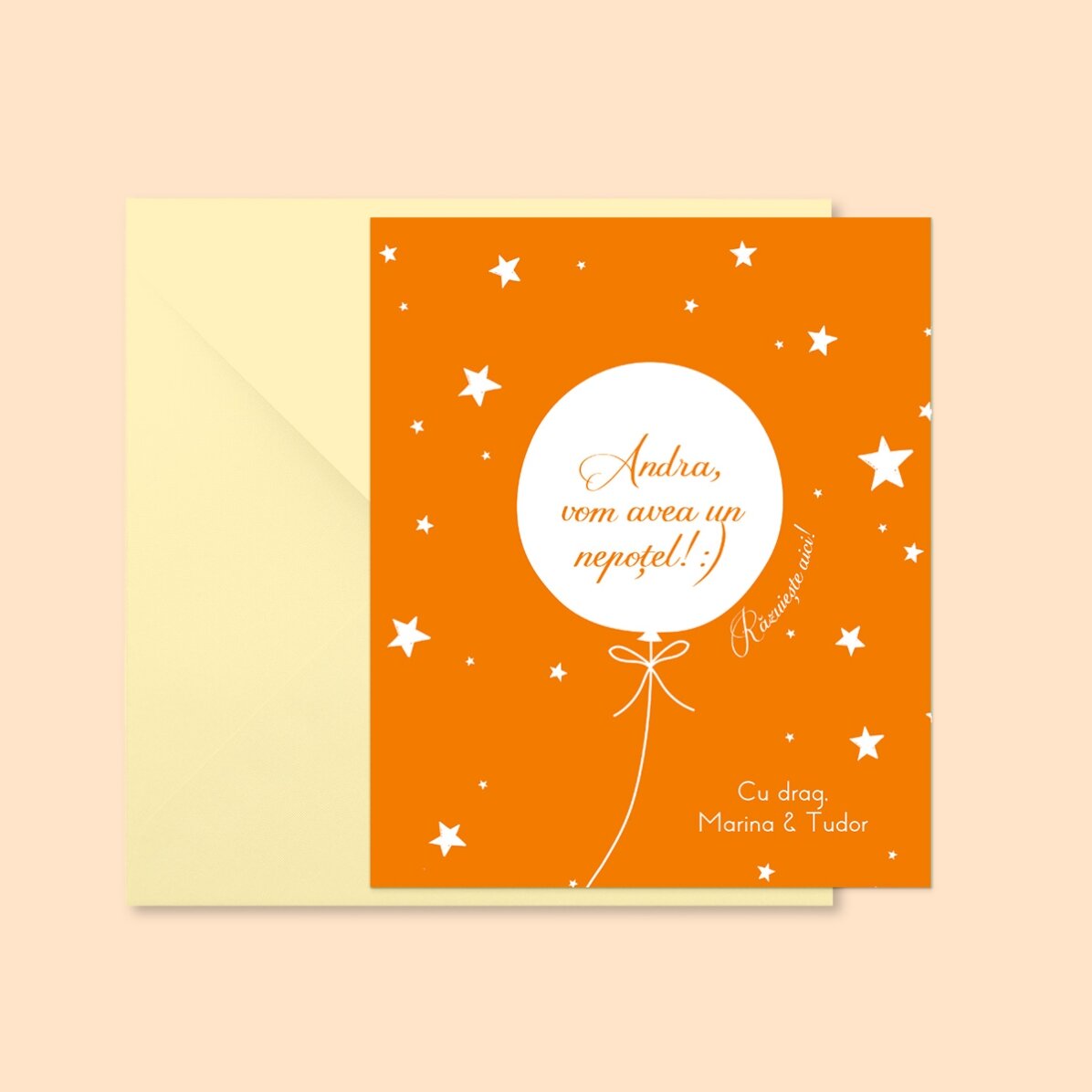 Afschraapbare magneet van 10 x 12 cm, gepersonaliseerd met tekst - Surpriza