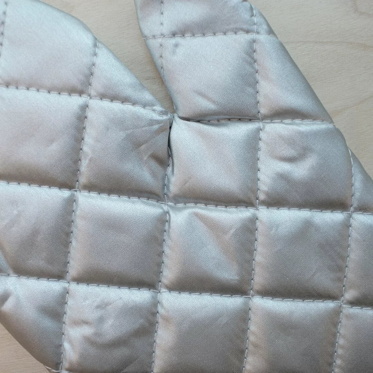 Personalised oven glove with logo and text