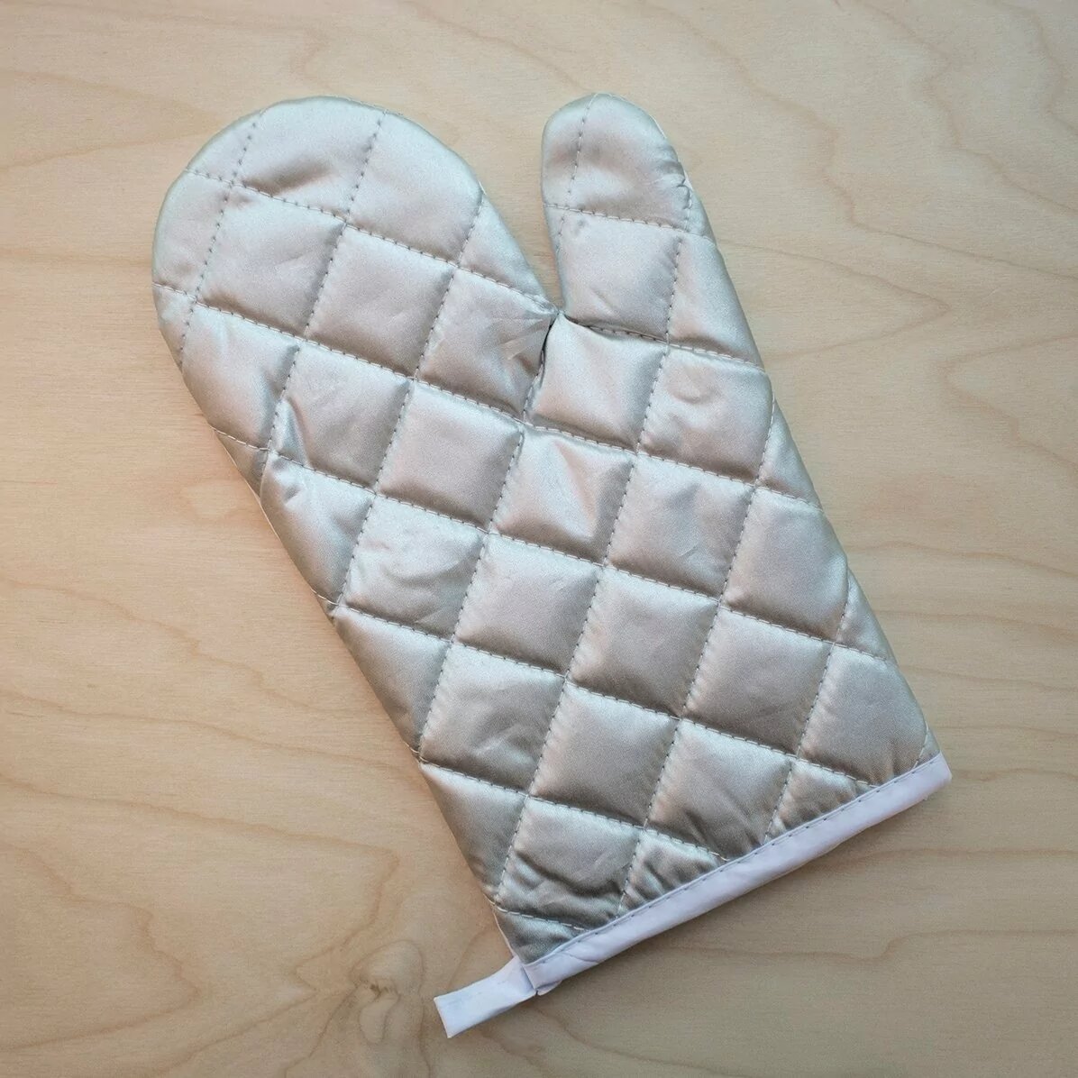 Personalised oven glove with logo and text