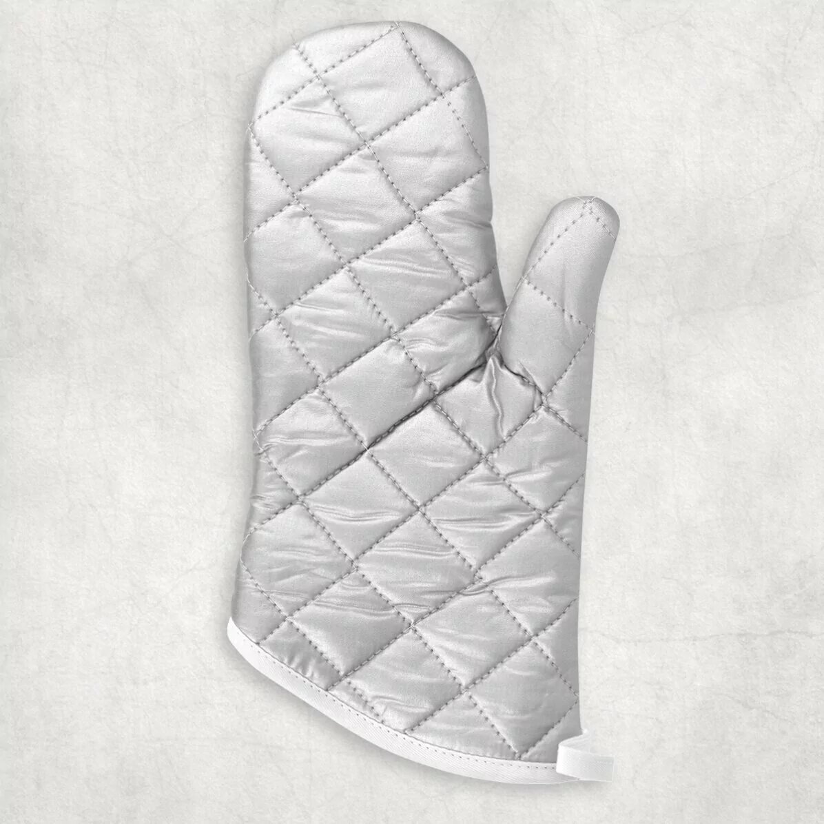 Personalised oven glove with logo and text