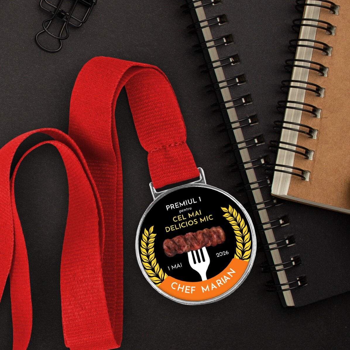 Gepersonaliseerde medaille met boodschap - Kampioen van de Kleintjes
