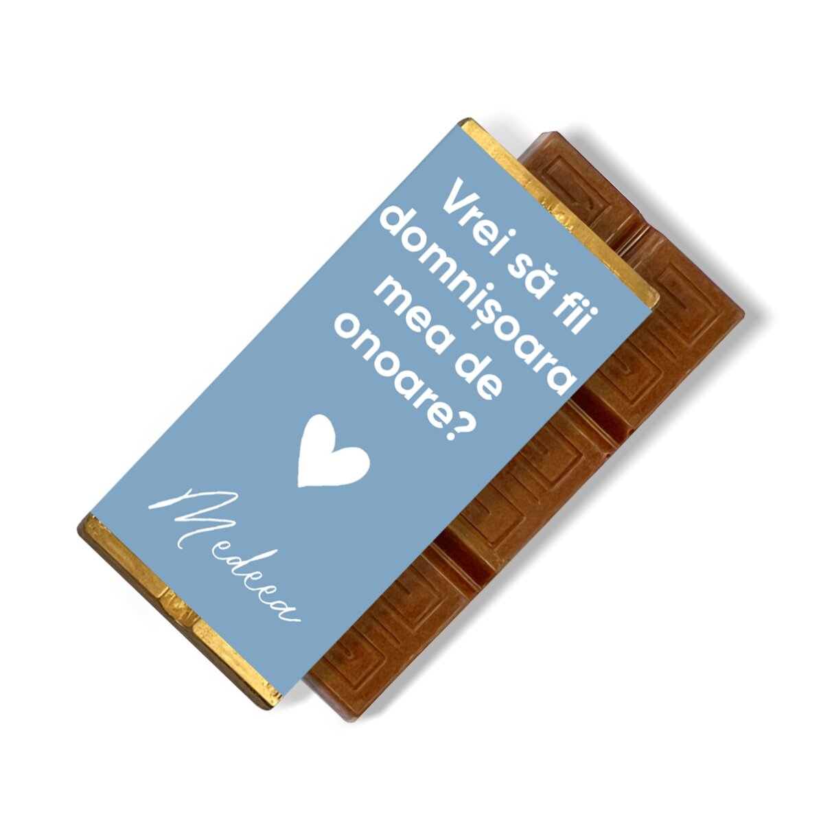 Mini chocolate bar personalised with a message of appreciation