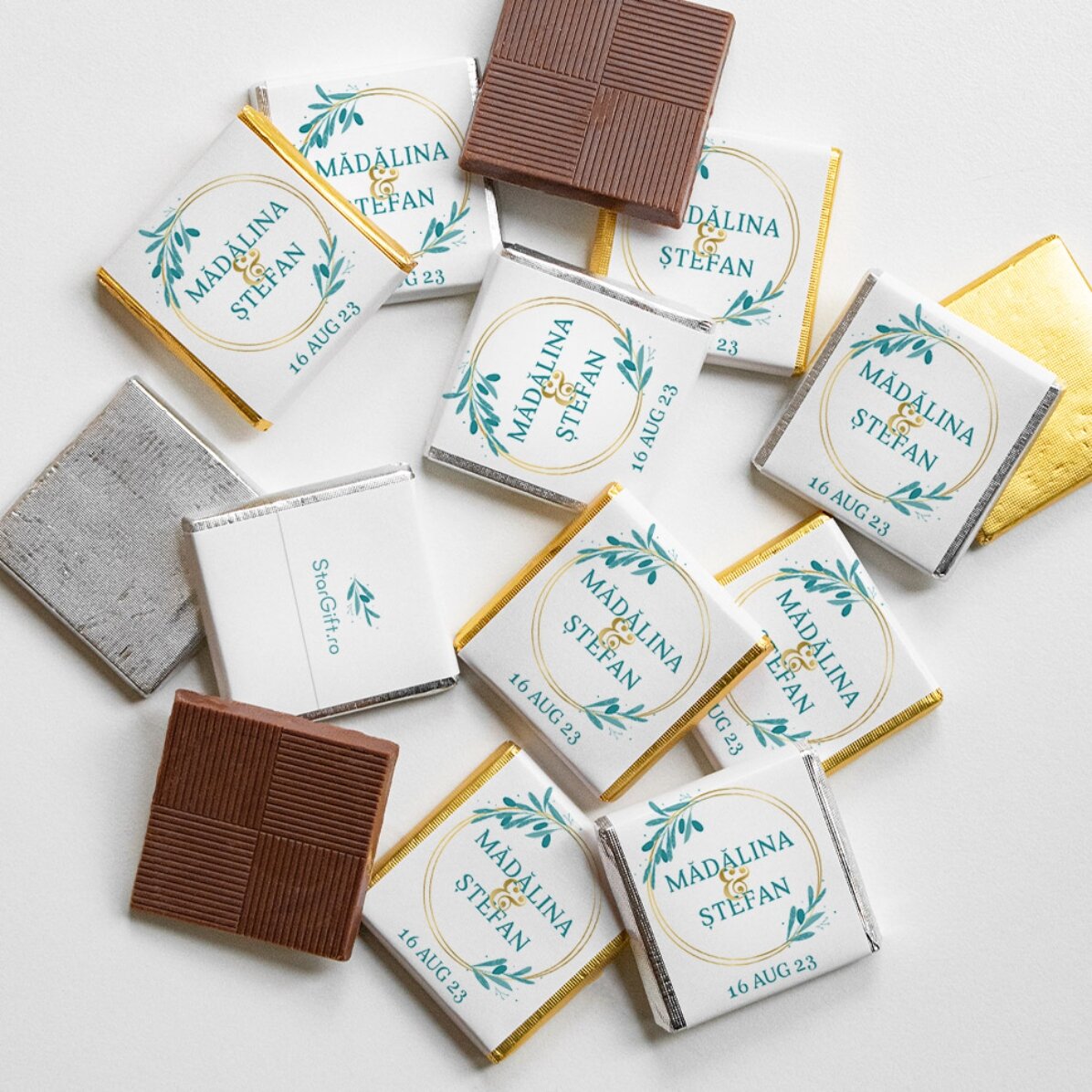 Gepersonaliseerde mini-chocolade met boodschap - Elegant