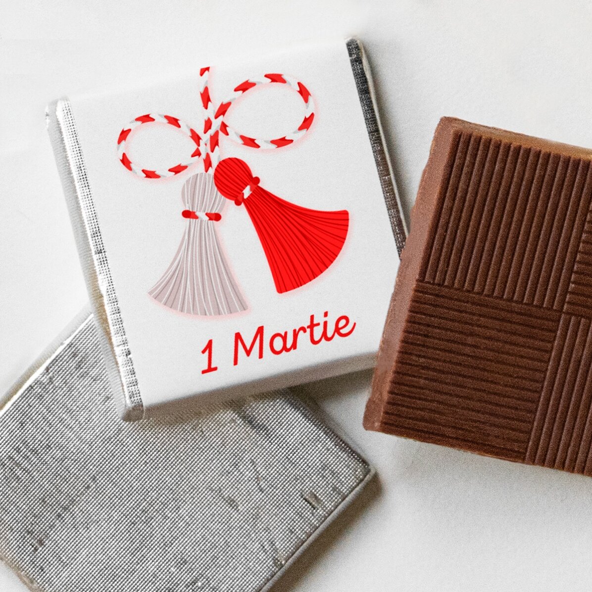 Gepersonaliseerde mini-chocolade met een lief berichtje
