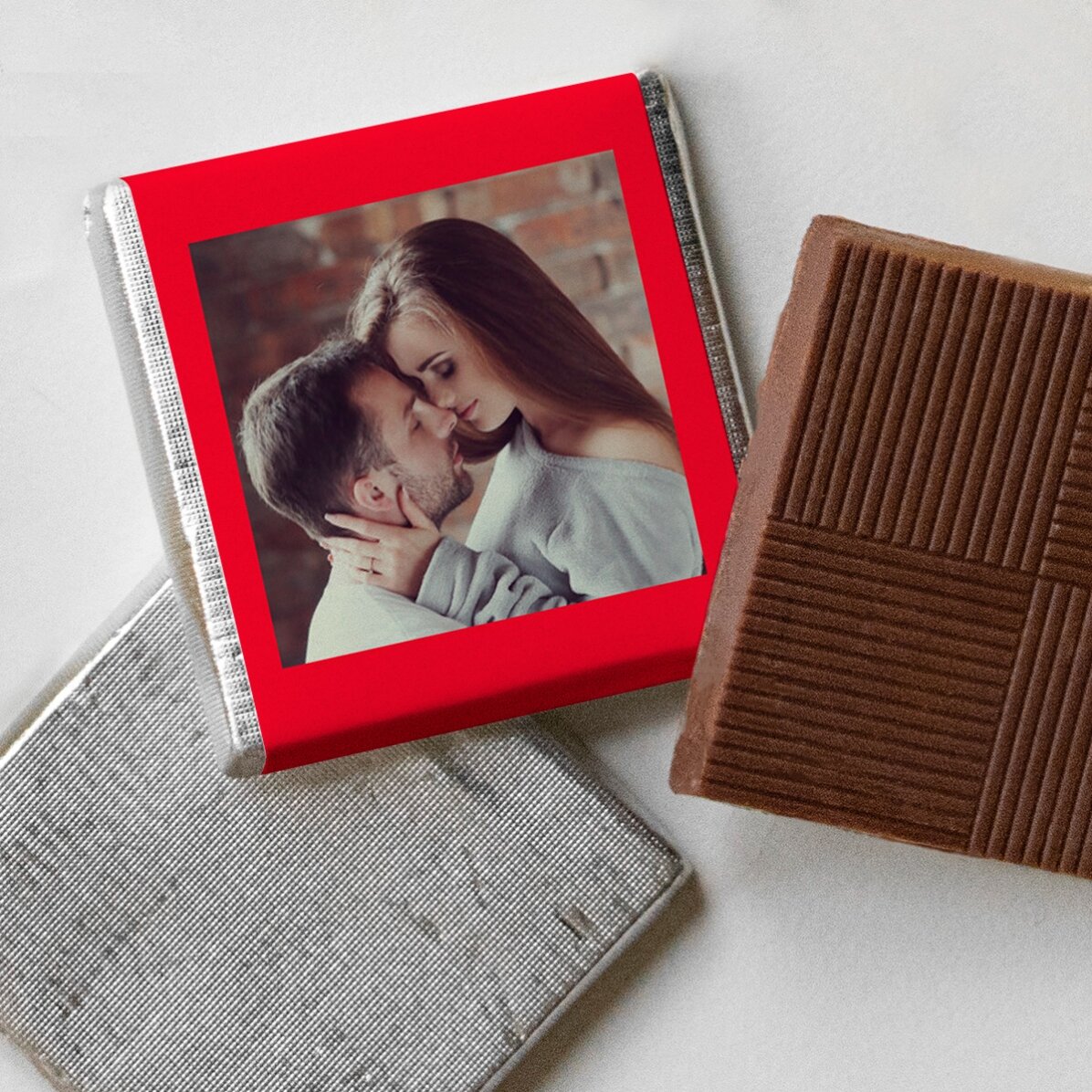 Gepersonaliseerde mini-chocolade met een foto