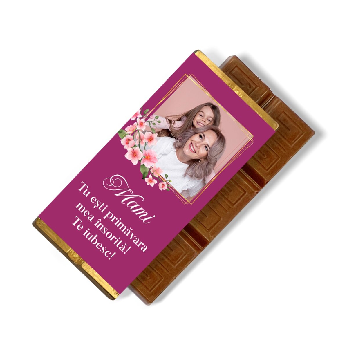 Gepersonaliseerde mini-chocoladereep met boodschap en foto - Mijn liefste