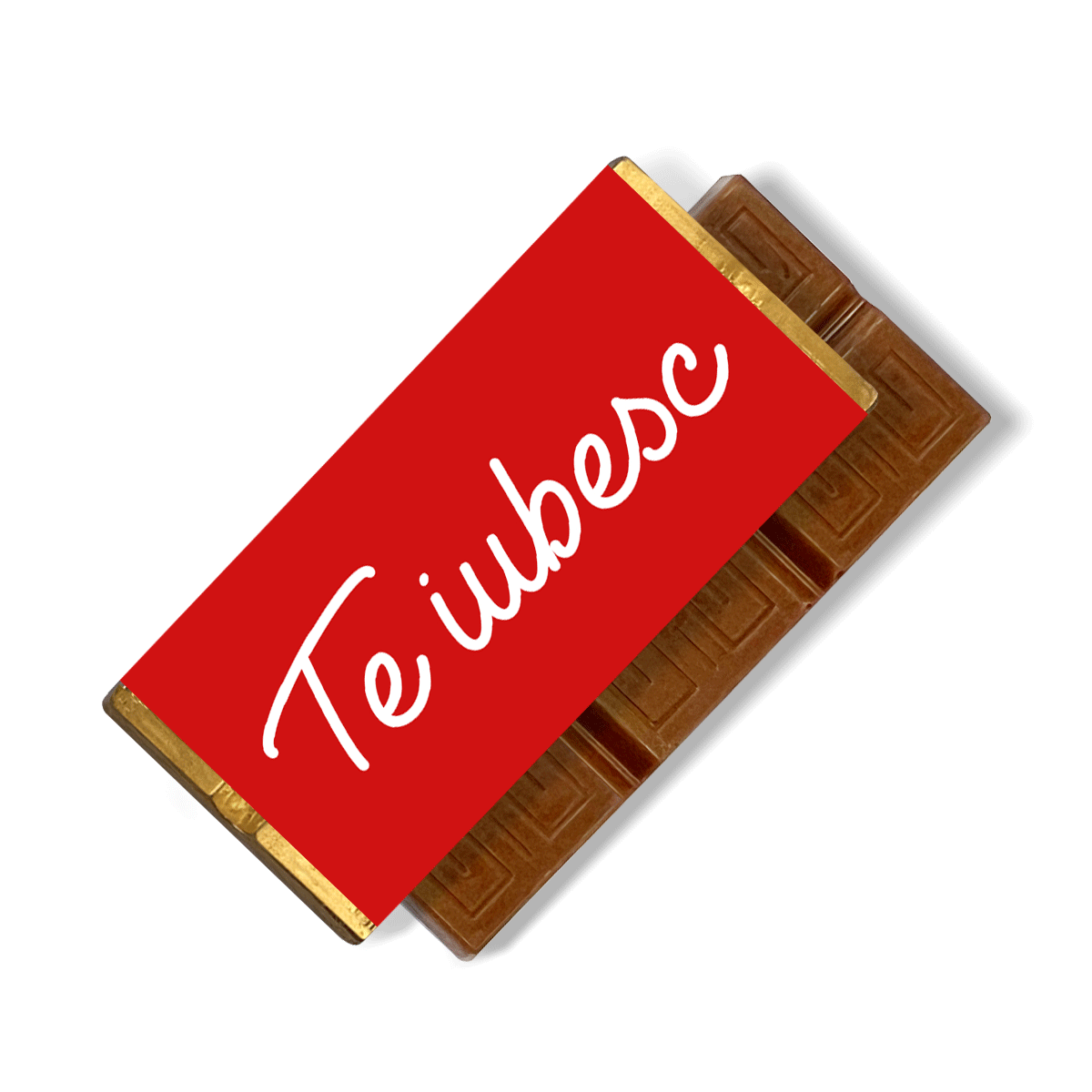 Gepersonaliseerde mini-chocoladereep met boodschap