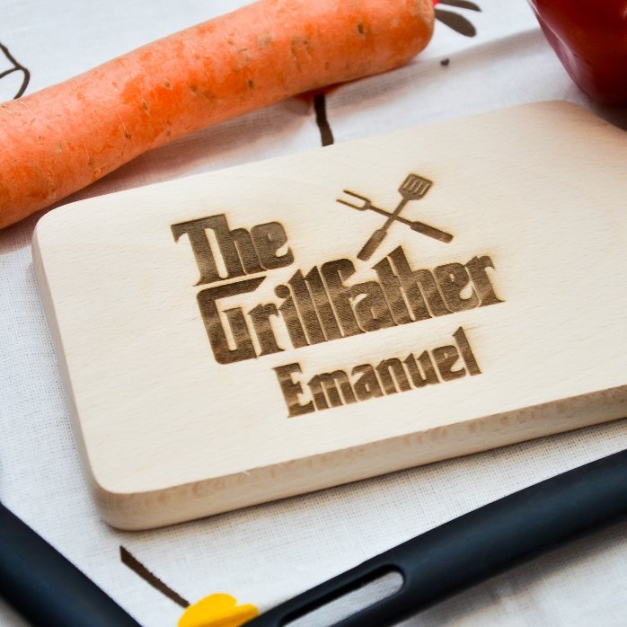 Personalised mini chopping board - The Grillfather