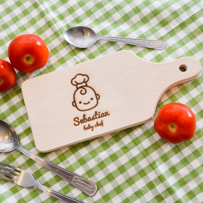 Personalised mini chopping board - Baby Chef