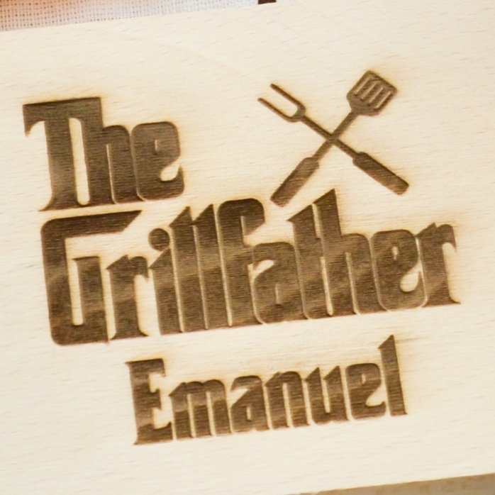 Personalised mini chopping board - The Grillfather