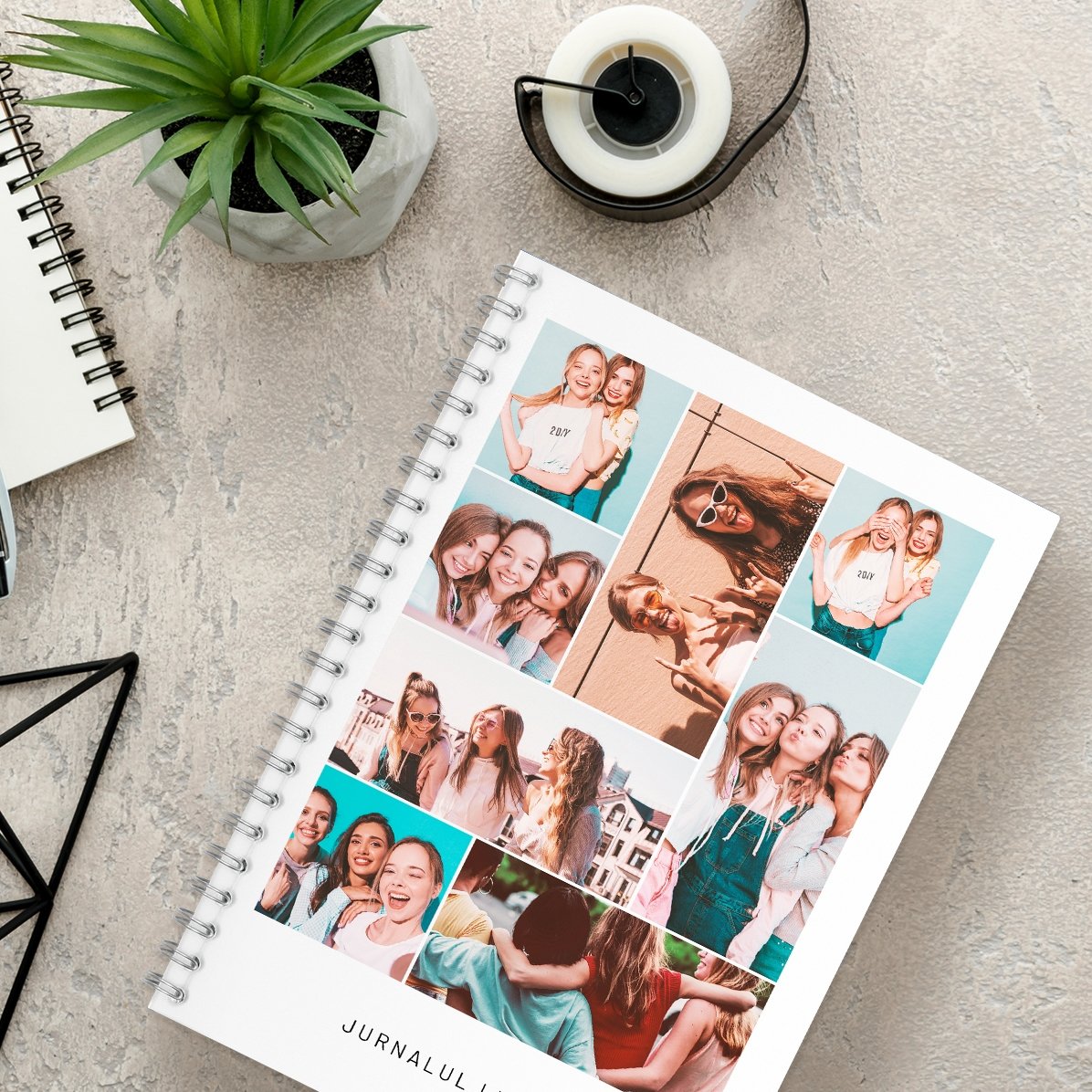 Gepersonaliseerd notitieboekje met 8 foto
