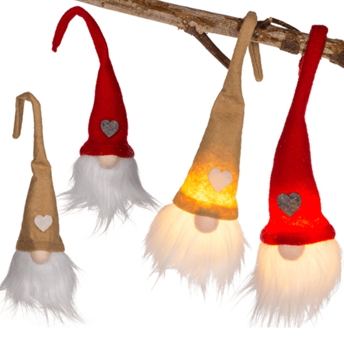 Spiridus Christmas tree ornament with lights