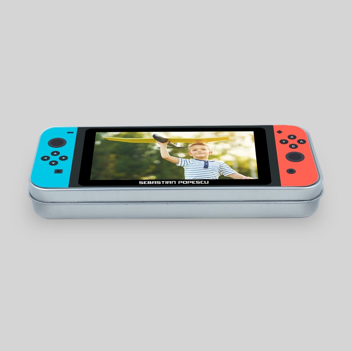 Gepersonaliseerd etui met foto en naam - Spelconsole