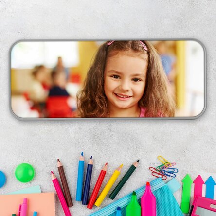 Personalised pencil case with a photo
