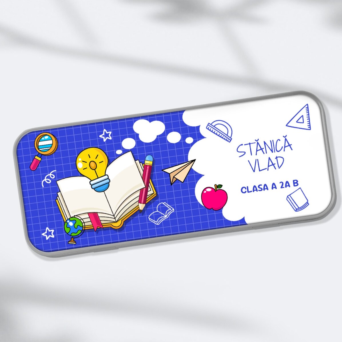 Personalised pencil case with text - Learning path