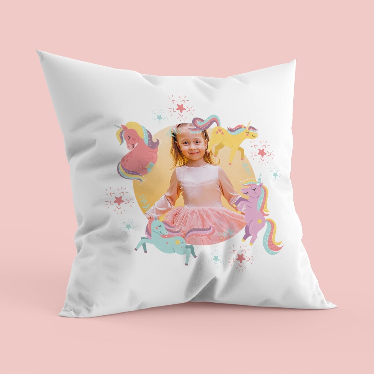 Personalised cushion with 1 photo - Pony