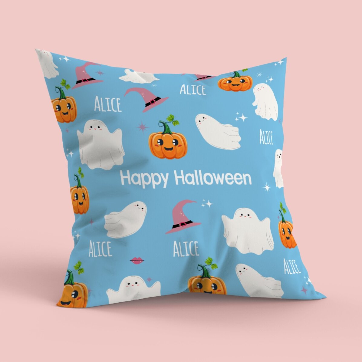 Gepersonaliseerd kussen met tekst - Leuke Halloween