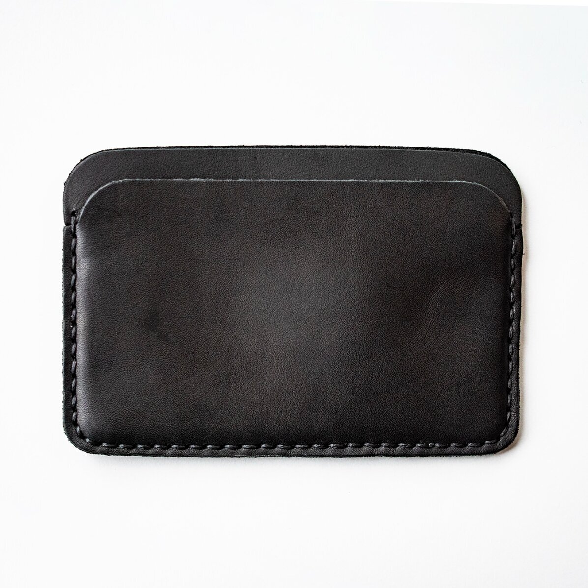 Personalised leather wallet with initials, name and year