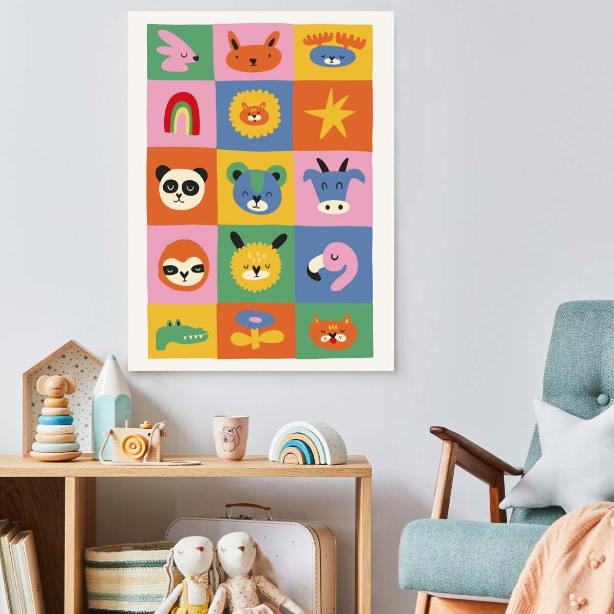 Poster met dieren