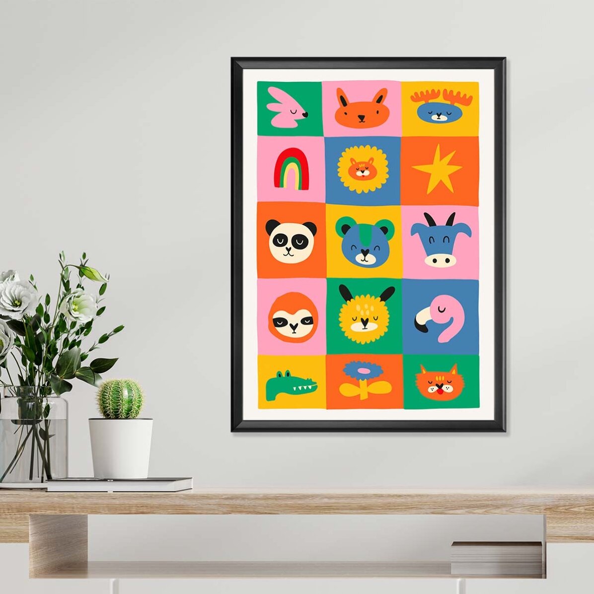 Poster met dieren