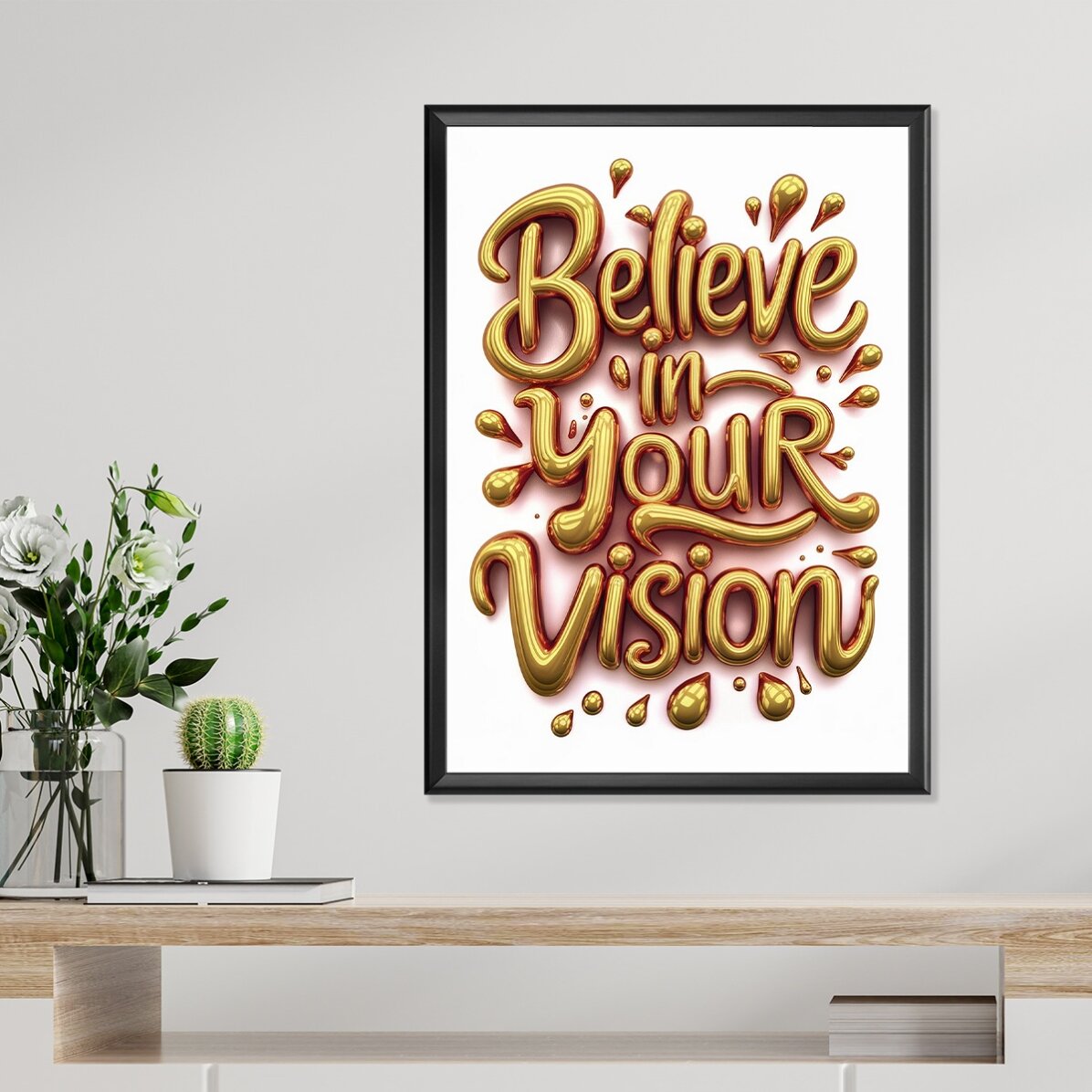 Believe in your vision poster