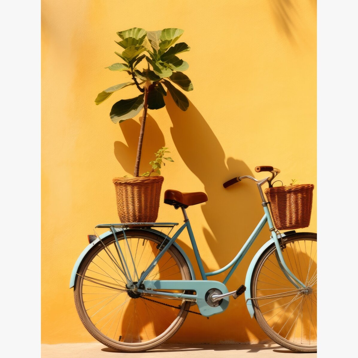 Poster: Fiets met plant