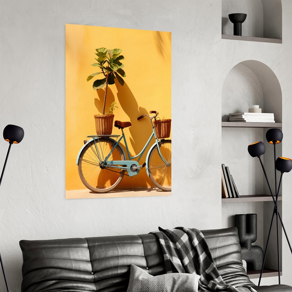 Poster: Fiets met plant