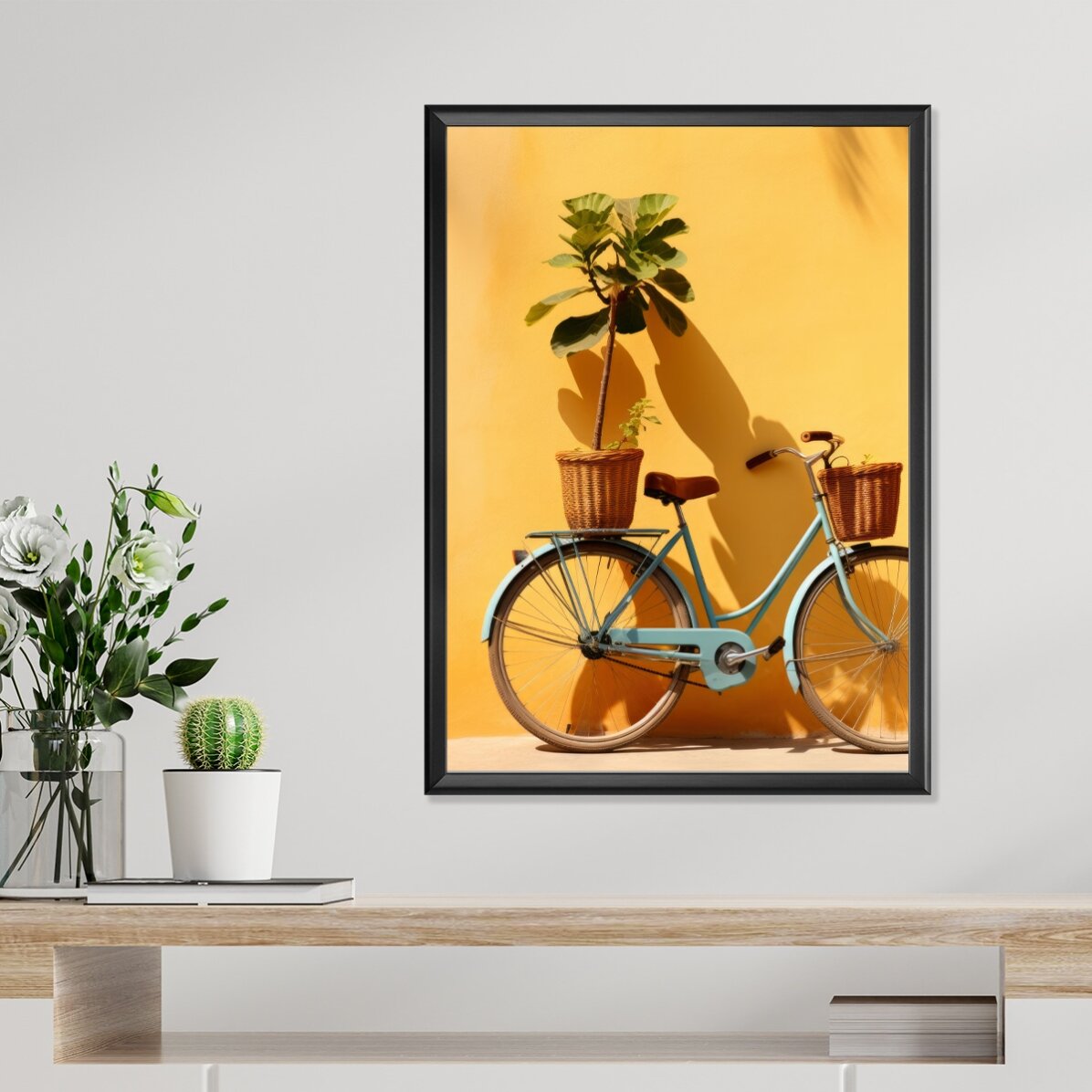 Poster: Fiets met plant