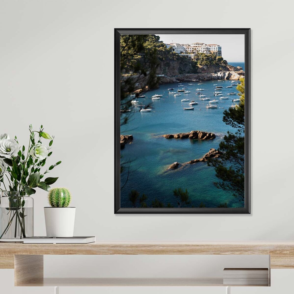 Golf poster with boats